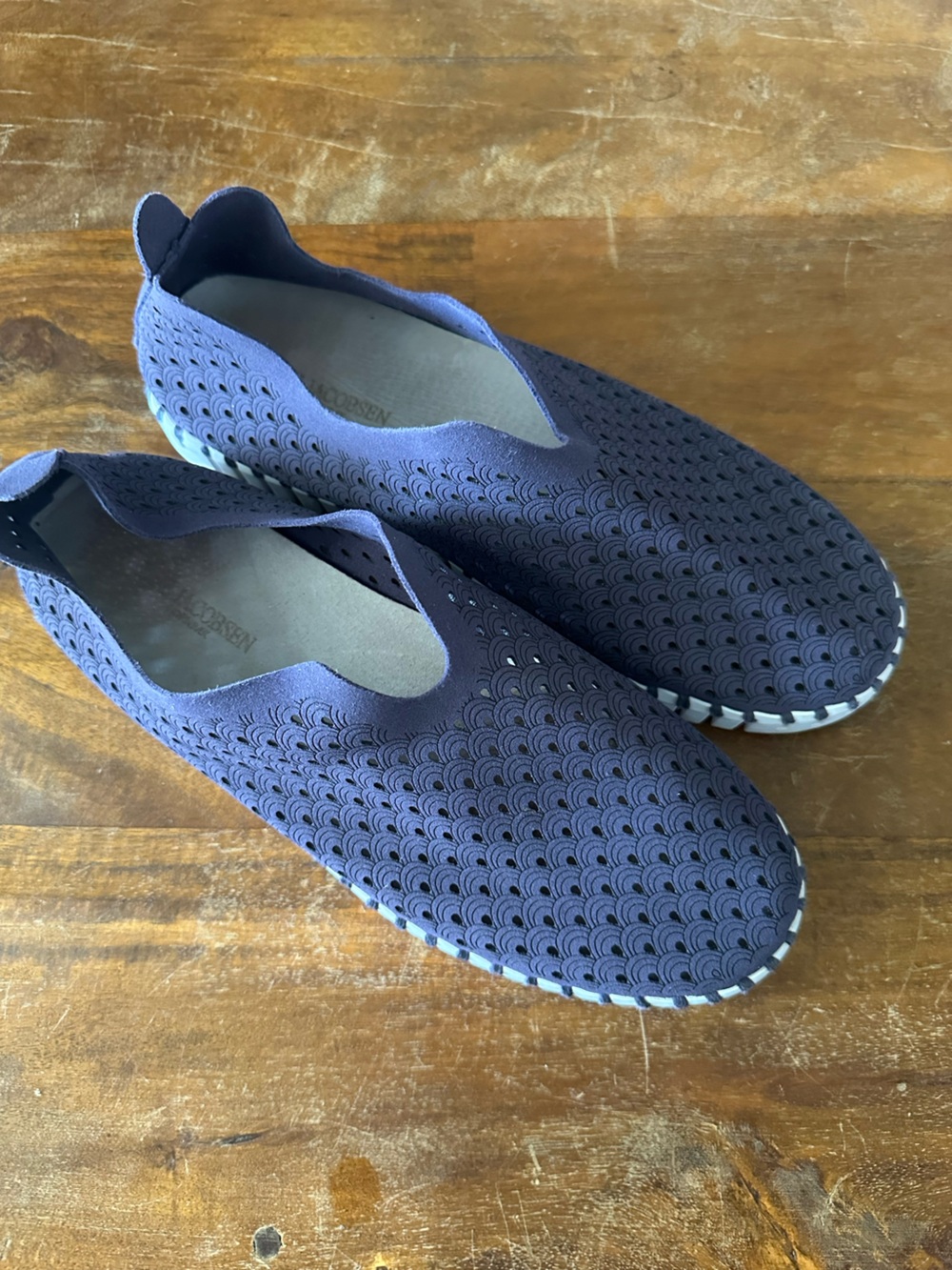 Ilse Jacobsen Tulip Indigo Purple Blue Slip-On Sneakers ladies size‎ EURO 39